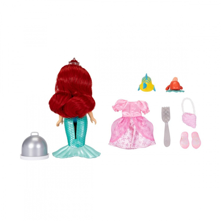 JAKKS Pacific Disney Princess 6 Inch Petite Doll with Extra Fashion & Accessories Sea to Land Ariel