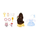 JAKKS Pacific Disney Princess 6 Inch Petite Doll with Extra Fashion & Accessories Be Our Guest Belle