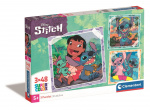 Clementoni 3X48 pcs Puzzles Disney Stitch