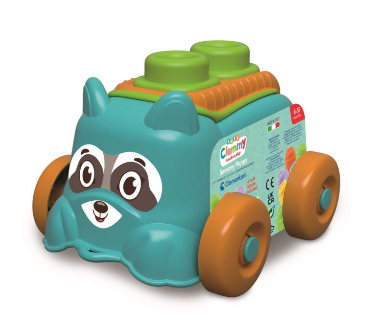 Clementoni Soft Clemmy Activity Raccoon Bucket