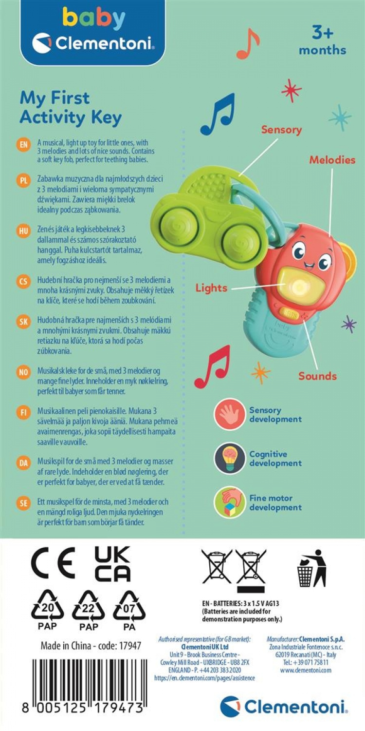 Clementoni My First Activity Key