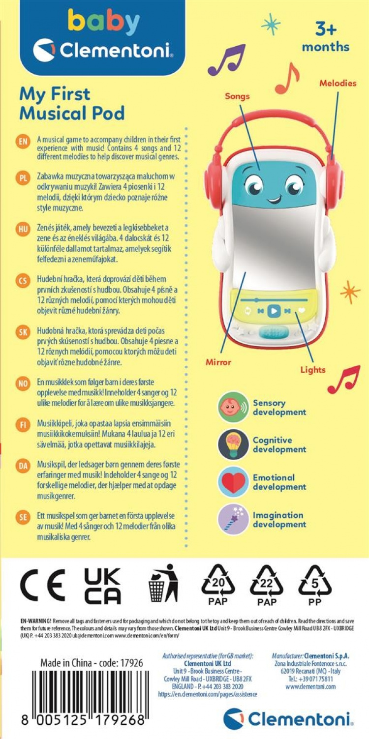 Clementoni My First Musical Pod