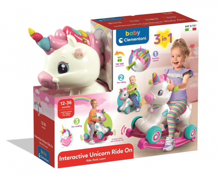 Clementoni Ride On 3 in 1 Unicorn