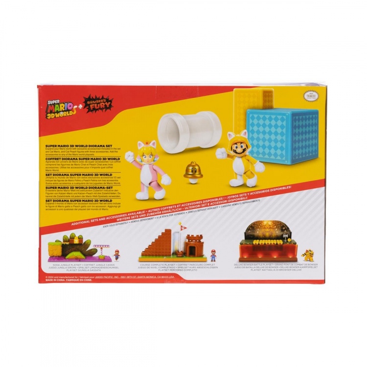 JAKKS Pacific Super Mario 2.5 Inch Diorama Set 3D World