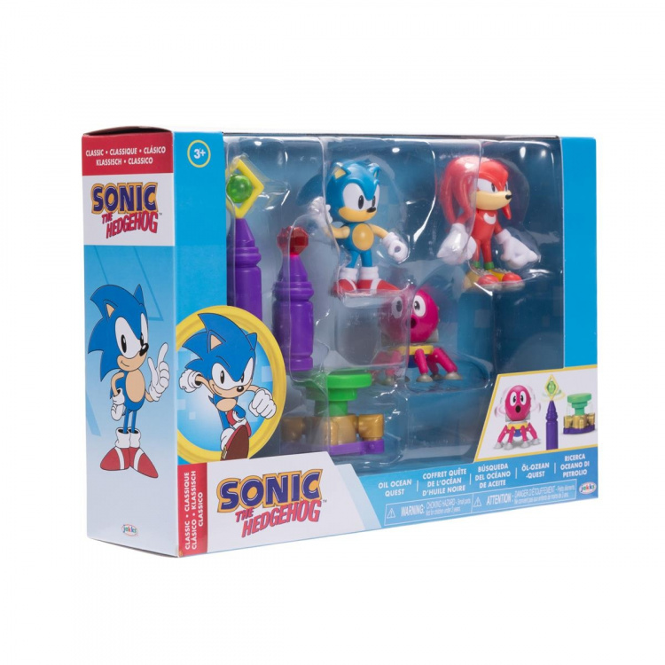 JAKKS Pacific Sonic the Hedgehog 2.5 Inch Diorama Set Oil Ocean