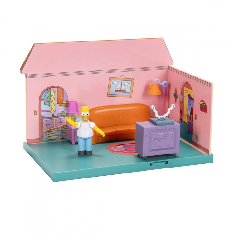JAKKS Pacific The Simpsons 2.5 Inch Playset Simpson\'s Living Room