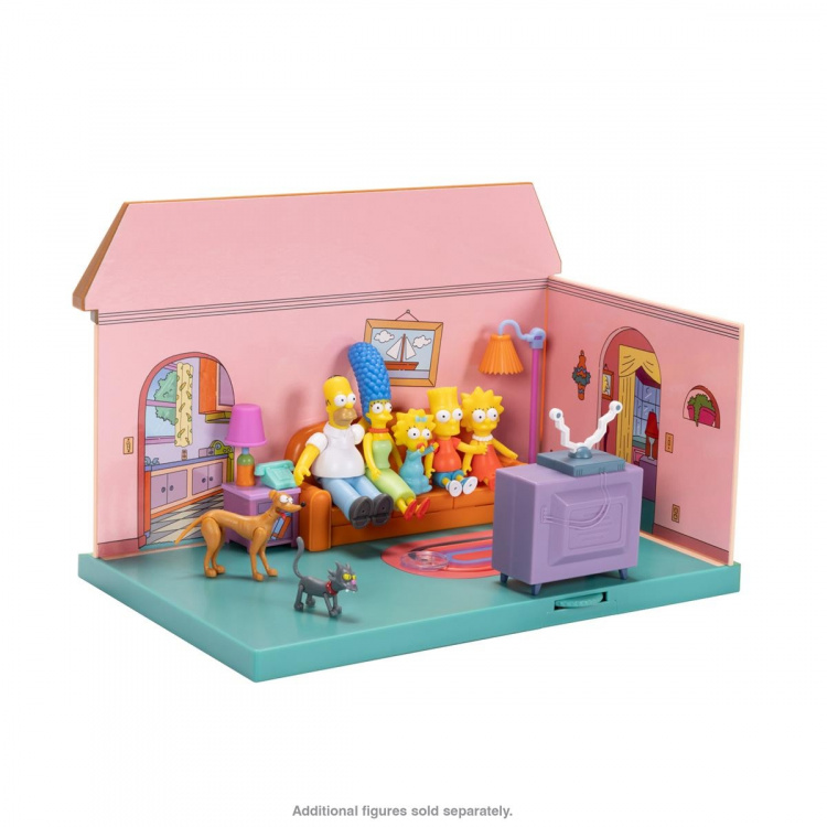 JAKKS Pacific The Simpsons 2.5 Inch Playset Simpson\'s Living Room