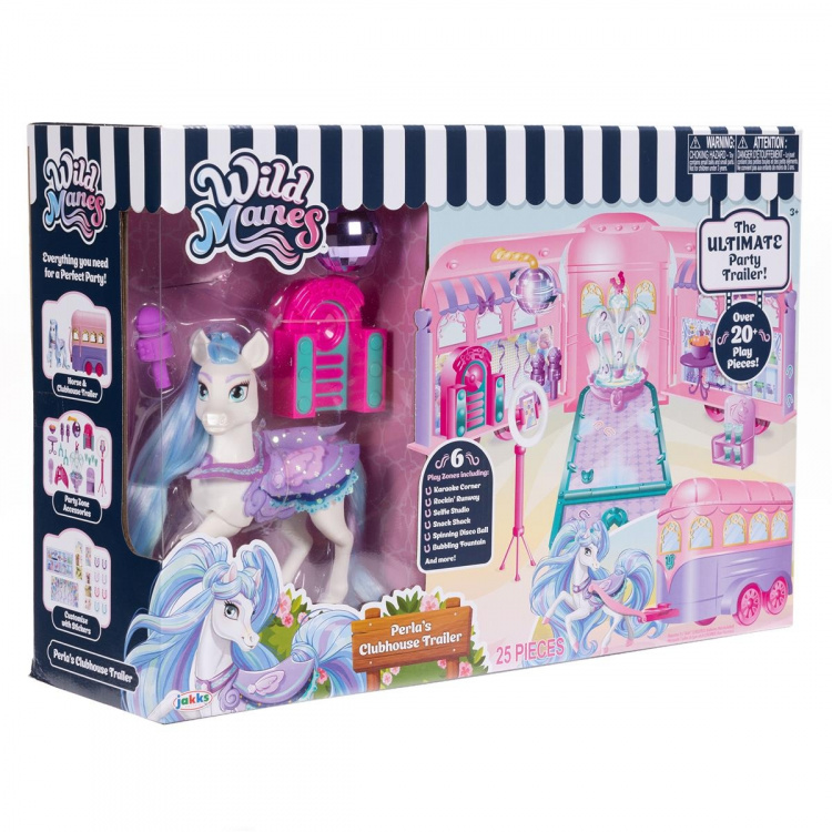 JAKKS Pacific Wild Manes Playset Clubhouse Trailer