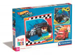 Clementoni 3x48 pcs Puzzles Kids Hotwheels