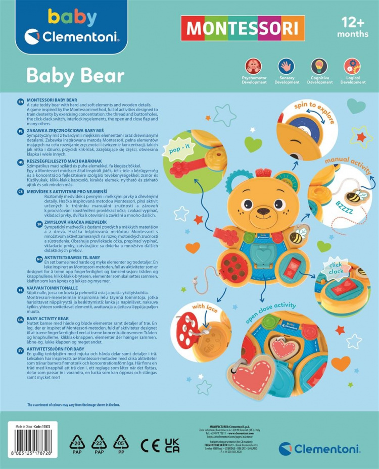 Clementoni Montessori Baby Bear
