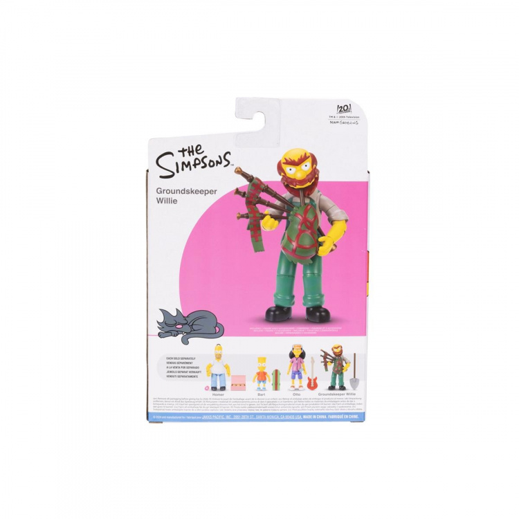 JAKKS Pacific The Simpsons 5 Inch Figure Groundskeeper Willie