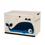 3 Sprouts Toy Chest - Blue Whale
