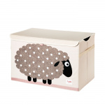 3 Sprouts Toy Chest - Beige Sheep
