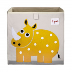 3 Sprouts Storage Box - Yellow Rhino