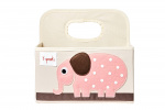 3 Sprouts Diaper Caddy - Pink Elephant