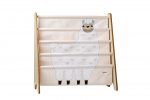 3 Sprouts Book Rack - White Llama
