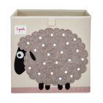 3 Sprouts Storage Box - Beige Sheep