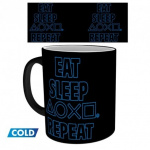 Abysse PLAYSTATION - Mug Heat Change - 320 ml - Eat Sleep Repeat