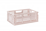 3 Sprouts Modern Folding Crate Large Pink