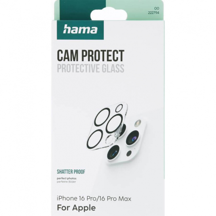 Hama Camera Protective Glass iPhone Pro/16 Pro Max Hama Camera Protective Glass iPhone Pro/16 Pro Max