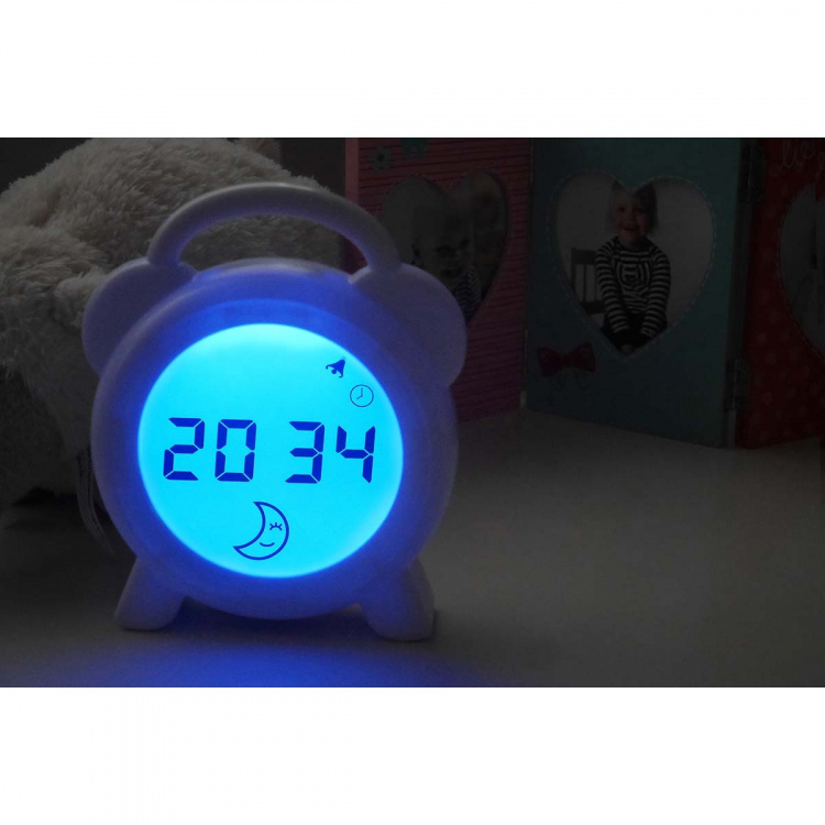 Alecto Sleep trainer night light and alarm clock white
