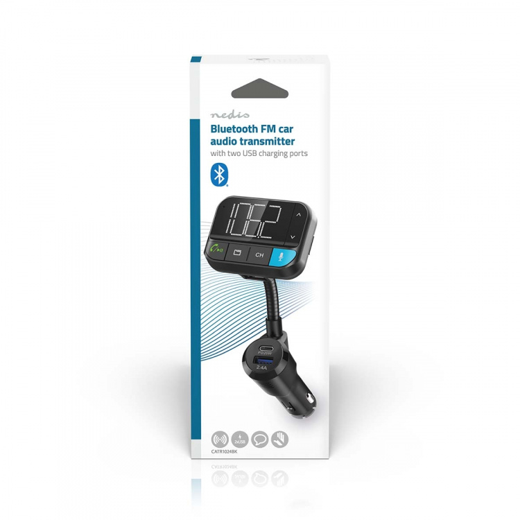 Nedis Car FM Transmitter | Gooseneck | Speakerphone | 2  Nedis Car FM Transmitter | Gooseneck | Speakerphone | 2