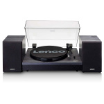 Lenco Record player with Bluetooth® and two external speakers black