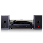 Lenco Record player with Bluetooth® and two external speakers black