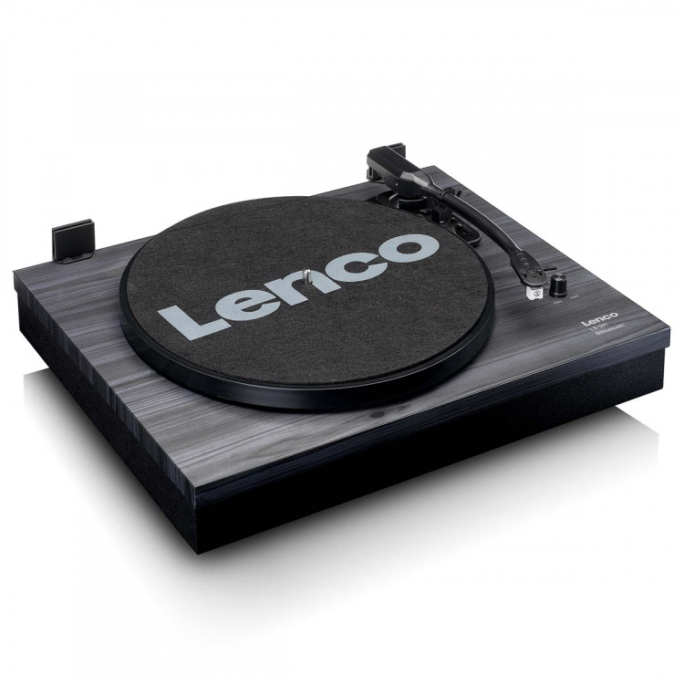 Lenco Record player with Bluetooth® and two external speakers black