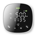 Nedis SmartLife Air Quality Monitor | Wi-Fi | Including display | Carbon Dioxide (CO2) / Humidity / Temperature | Android™ / IOS | Black / White Nedis SmartLife Air Quality Monitor | Wi-Fi | Including display | Carbon Dioxide (CO2) / Humidity / Temperature | Android™ / IOS | Black / White