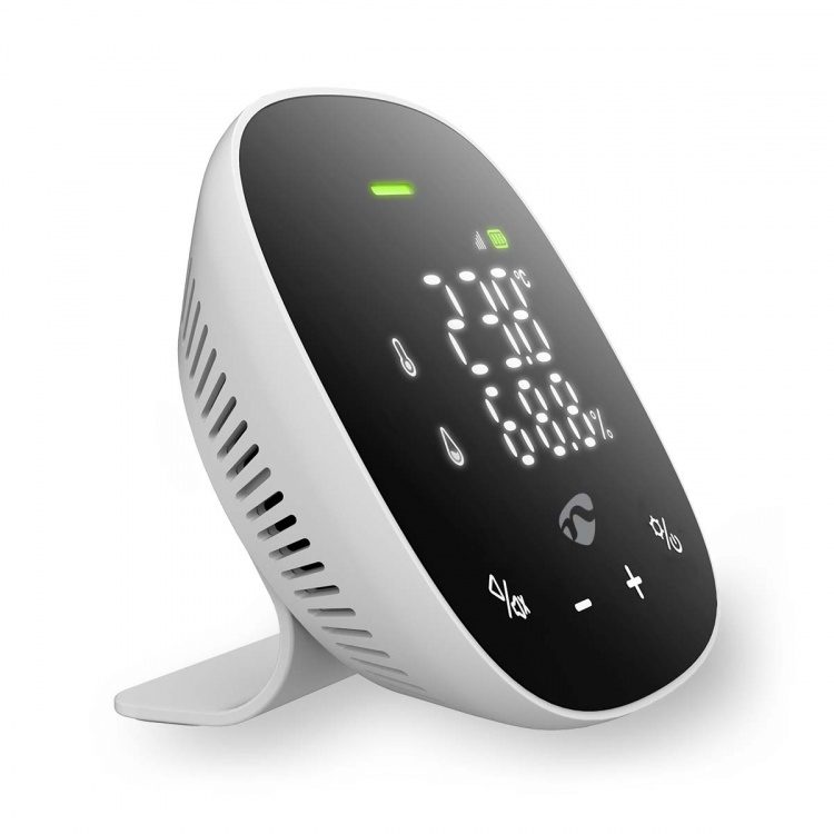 Nedis SmartLife Air Quality Monitor | Wi-Fi | Including display | Carbon Dioxide (CO2) / Humidity / Temperature | Android™ / IOS | Black / White Nedis SmartLife Air Quality Monitor | Wi-Fi | Including display | Carbon Dioxide (CO2) / Humidity / Temperature | Android™ / IOS | Black / White