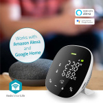 Nedis SmartLife Air Quality Monitor | Wi-Fi | Including display | Carbon Dioxide (CO2) / Humidity / Temperature | Android™ / IOS | Black / White Nedis SmartLife Air Quality Monitor | Wi-Fi | Including display | Carbon Dioxide (CO2) / Humidity / Temperature | Android™ / IOS | Black / White