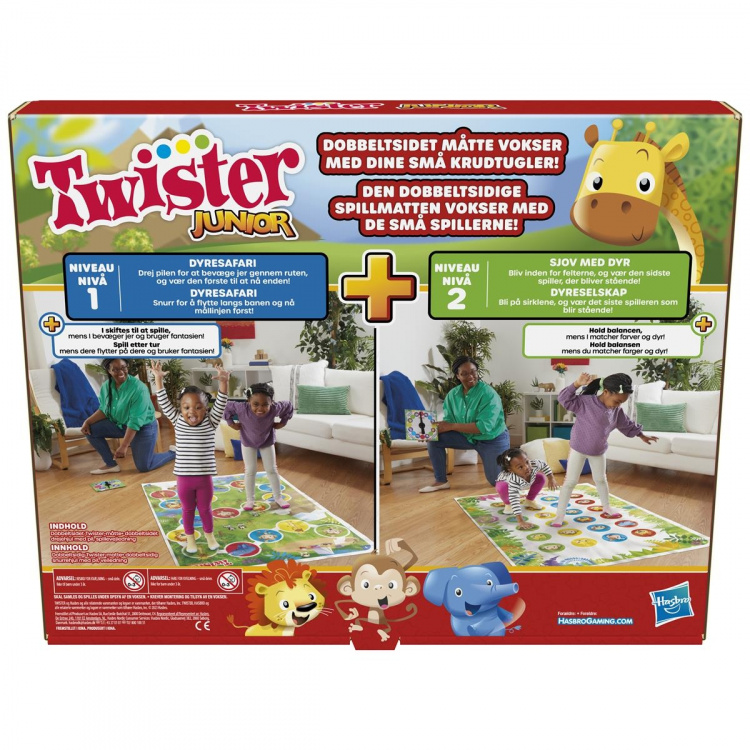 Hasbro Twister Junior 2 Games in 1 (DK/NO) Hasbro Twister Junior 2 Games in 1 (DK/NO)