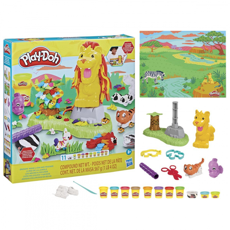 Play-Doh Playset Grown Mane Lion and Friends Play-Doh Playset Grown Mane Lion and Friends