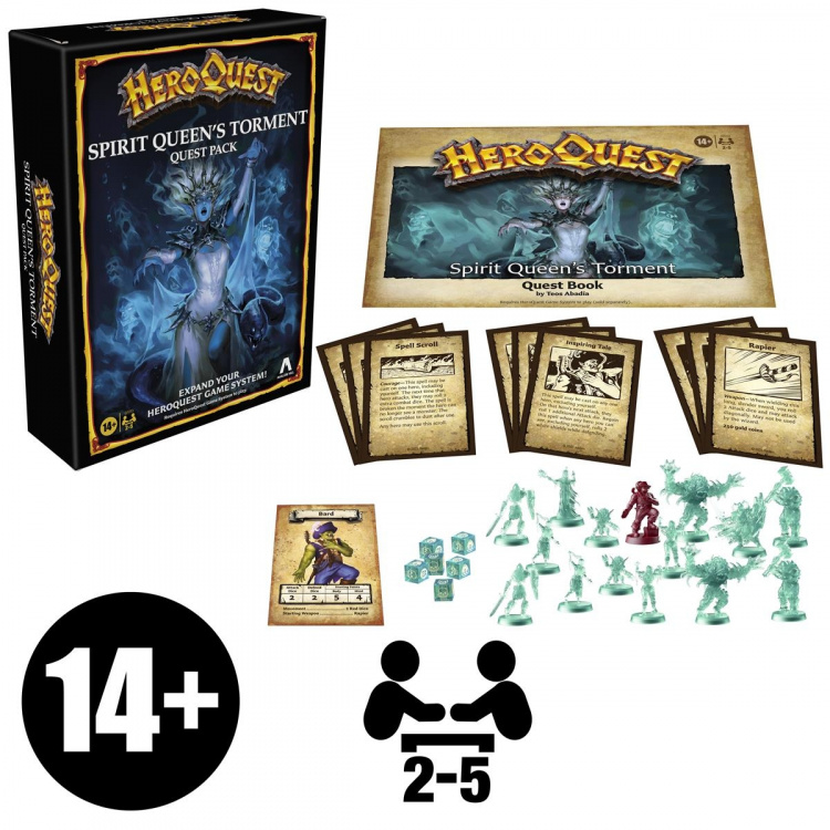 Hasbro HeroQuest Expansion Spirit Queens Torment Quest Pack (EN)