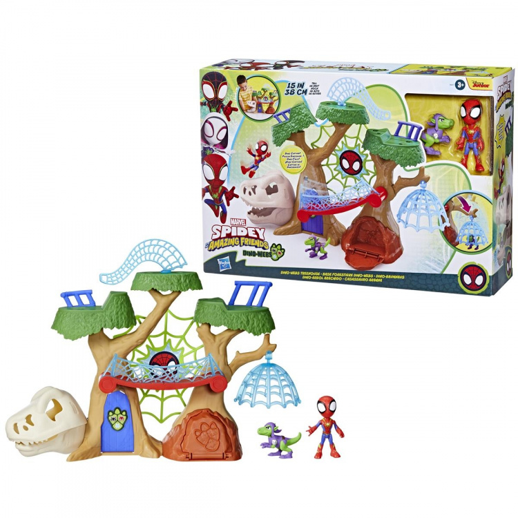 Spidey and his Amazing Friends Playset Dino Webs Treehouse