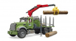 Bruder MACK Granite Timber Truck w/Loading Crane (02824)