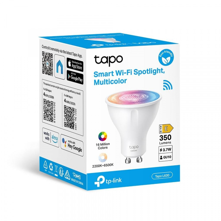 TP-Link Tapo Smart Wi-Fi Spotlight, Multicolor /Tapo L630 TP-Link Tapo Smart Wi-Fi Spotlight, Multicolor /Tapo L630