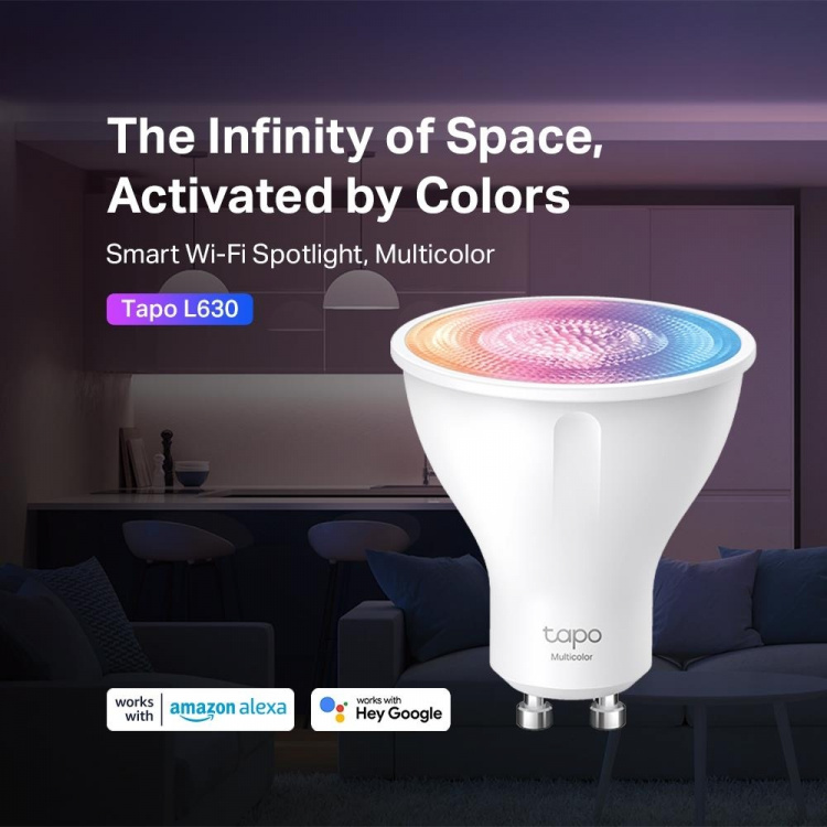 TP-Link Tapo Smart Wi-Fi Spotlight, Multicolor /Tapo L630 TP-Link Tapo Smart Wi-Fi Spotlight, Multicolor /Tapo L630