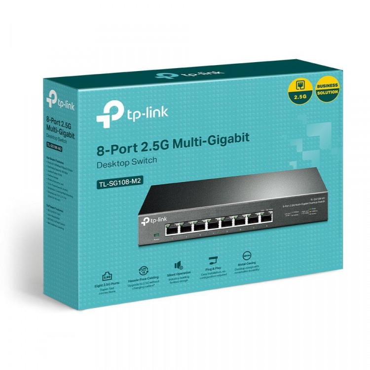 TP-Link 8-Port 2.5G Multi-Gigabit Desktop Switch TP-Link 8-Port 2.5G Multi-Gigabit Desktop Switch
