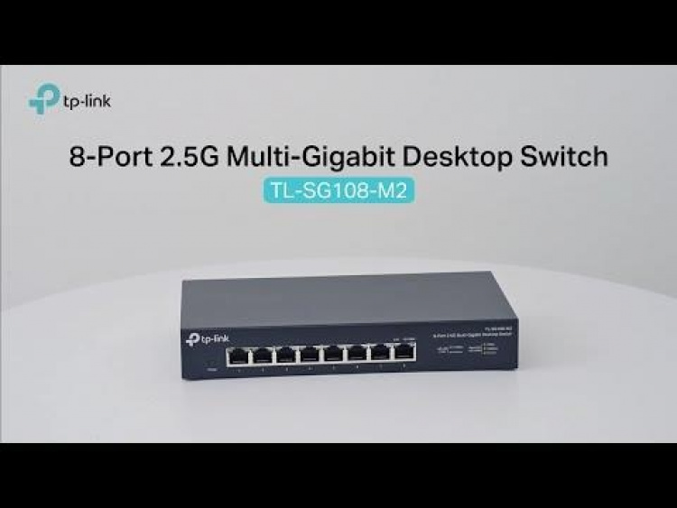 TP-Link 8-Port 2.5G Multi-Gigabit Desktop Switch TP-Link 8-Port 2.5G Multi-Gigabit Desktop Switch