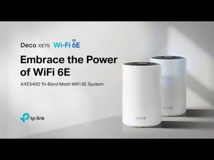 TP-Link Deco XE75 (2-pack) Wi-Fi 6E AXE5400 Whole-Home Mesh Wi-Fi System TP-Link Deco XE75 (2-pack) Wi-Fi 6E AXE5400 Whole-Home Mesh Wi-Fi System