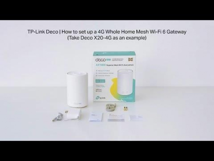 TP-Link Deco X50 Wi-Fi 6 AX3000 4G Whole-Home Mesh Gateway