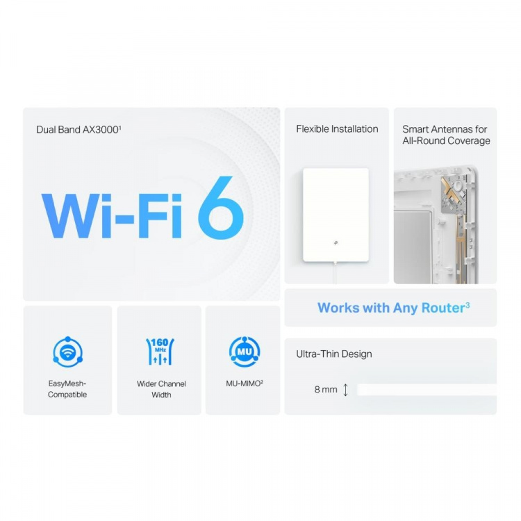 TP-Link AX3000 Dual-Band Wi-Fi 6 Air Range Extender /Archer Air E5