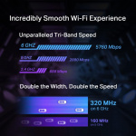 TP-Link BE9300 Tri-Band Wi-Fi 7 Bluetooth PCIe Adapter /Archer TBE550E