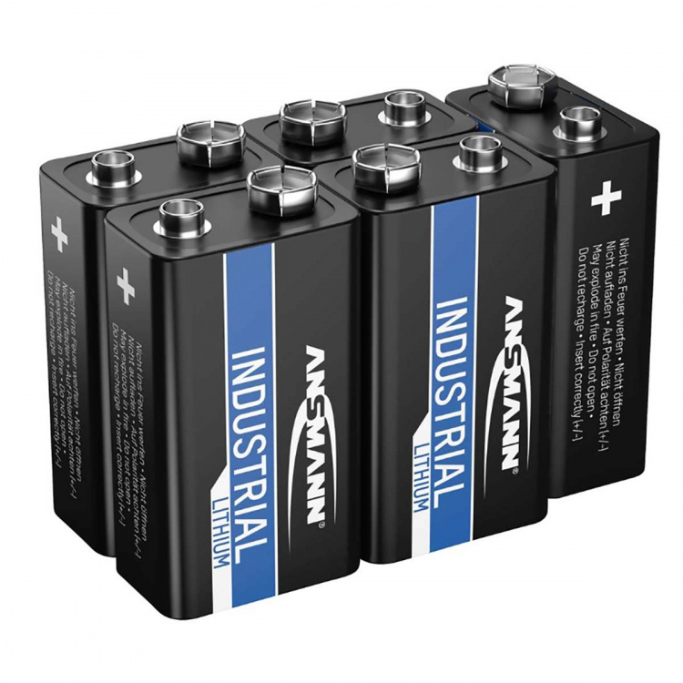 Ansmann 9V battery, 1.5V, 5 pieces