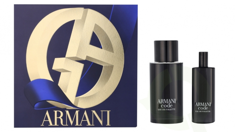 Armani Code Pour Homme Giftset 90 ml Edt Spray 75ml/Edt Travel Spray 15ml