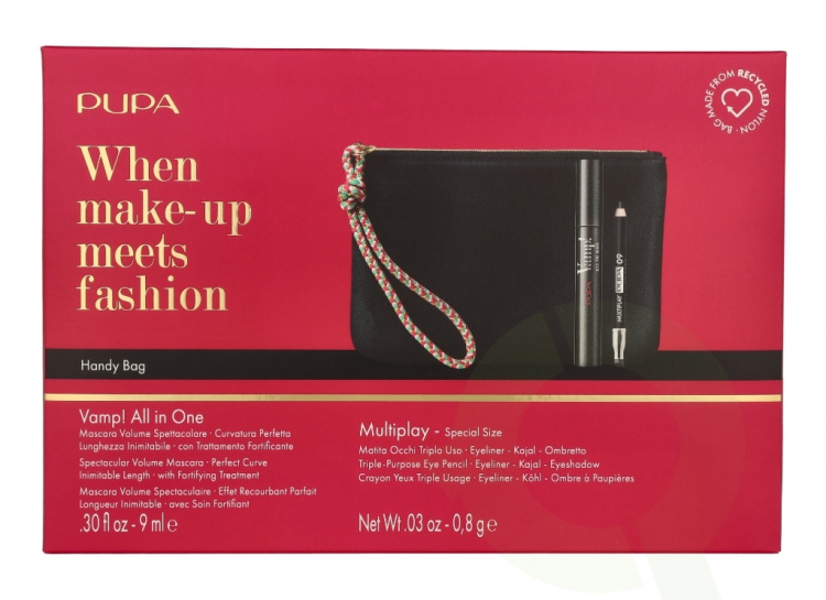 Pupa Milano Pupa Vamp! Mascara & Mini Multiplay Set 9.8 ml Vamp! All in One #101 Extra Black Mascara 9ml/Multiplay #09 Deep Black 0,8gr