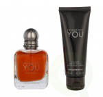 Armani Stronger With You Intensely Giftset 125 ml Edp Spray Intense 50ml/All Over Body Shampoo 75ml