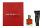 Armani Stronger With You Intensely Giftset 125 ml Edp Spray Intense 50ml/All Over Body Shampoo 75ml